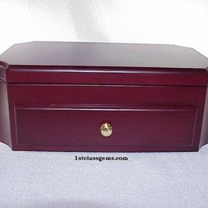 FINAL SALE PRICE Mirrored Wooden Jewelry Box by Mele in Utica, New York